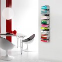 Schwebendes Bücherregal aus Holz h105cm 7 Regalböden vertikal Zia Ortensia SF Angebot