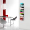 Schwebendes Bücherregal aus Holz h105cm 7 Regalböden vertikal Zia Ortensia SF Angebot