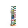 Vertikale Säule Bücherregal h150cm doppelseitig 20 Fachböden Zia Bice MH Auswahl