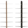 Zweiseitiges Wandregal aus Holz, Höhe 150cm, 20 Ablagen, Zia Bice WMH Preis
