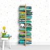 Zweiseitiges Wandregal aus Holz, Höhe 150cm, 20 Ablagen, Zia Bice WMH Angebot