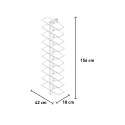 Zweiseitiges Wandregal aus Holz, Höhe 150cm, 20 Ablagen, Zia Bice WMH Kauf