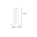 Zweifachseitiges Hängeregal aus Holz h105cm 14 Regalböden Zia Bice SF Kauf