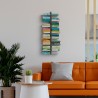 Zweifachseitiges Hängeregal aus Holz h105cm 14 Regalböden Zia Bice SF Angebot