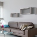 2er-Set Wandregal rechteckige Würfel, modernes Regal Bislungo 