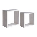 Set aus 2 Wandregal-Würfeln, modernes Design Q-Bis Aktion