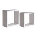 Set aus 2 Wandregal-Würfeln, modernes Design Q-Bis Aktion