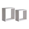 Set aus 2 Wandregal-Würfeln, modernes Design Q-Bis Aktion