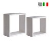 Set aus 2 Wandregal-Würfeln, modernes Design Q-Bis Katalog