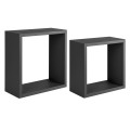 Set mit 2 Wandregalen in Würfelform, Hängeregal Design Q-Bis Maxi Aktion