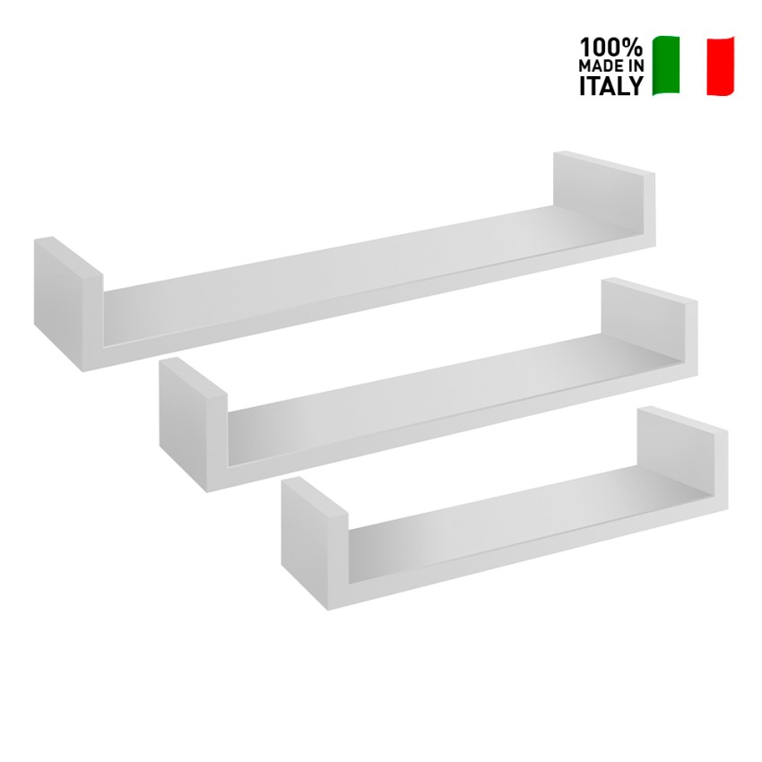 Set 3 Wandregale Modernes Design Calamita