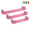 Set aus 3 Wandregalen im modernen Design Calamita 