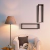 Rechteckiges Wandregal Cube im modernen Design, Regolo Regal 