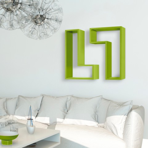 Modernes Design Wandregal Dekorativ Wohnzimmer Lettera
