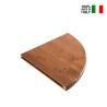 Wand-Regal Saturno aus massivem Holz, Eckregal zur Wandmontage Verkauf