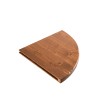 Wand-Regal Saturno aus massivem Holz, Eckregal zur Wandmontage Angebot