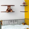 Wand-Regal Saturno aus massivem Holz, Eckregal zur Wandmontage Sales