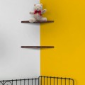 Wand-Regal Saturno aus massivem Holz, Eckregal zur Wandmontage Aktion