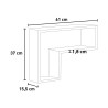Wandregal modernes Design dekoratives Regal Wohnzimmer Lettera 
