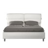 Doppelbett 160x190 cm mit Bettkasten, gepolstertes Kopfteil mit Kissen Nandy Sales