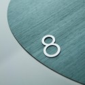 Magnetische Wanduhr aus Holz im runden Design Vulcano Numbers