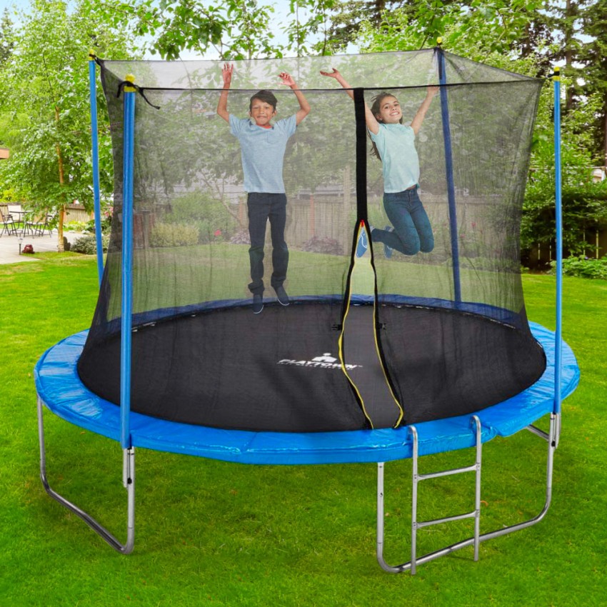 Trampolin Erwachsene Kinder 427cm Sicherheitsnetz Kangaroo XXL