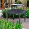Gartenbar-Tisch aus Poly-Rattan, quadratisch, 90x90, Grand Soleil Gruvyer Sales