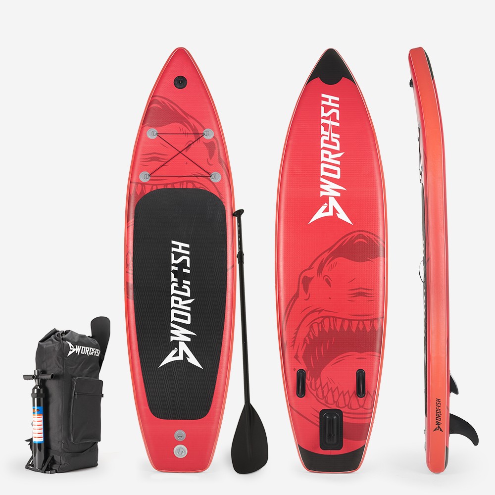Stand Up Paddle für Erwachsene aufblasbares SUP Board 320cm Red Shark Pro