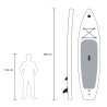 Red Shark Pro XL SUP aufblasbares Stand Up Paddle Touring Board 12'0 366cm  