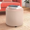 Moderner zylindrischer Fußhocker Kunstleder Ø 40cm für Wohnzimmer oder Wartezimmer Verkauf