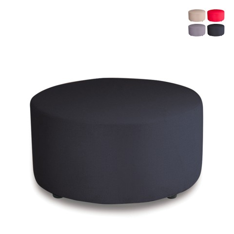 Großer runder Pouf Ø 80cm Fußhocker für Wohnzimmer und Warteraum Aktion