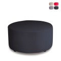 Großer runder Pouf Ø 80cm Fußhocker für Wohnzimmer und Warteraum Aktion