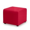 Quadratischer Pouf 46x46cm Wohnzimmer Wartebereich modern Kunstleder Sales