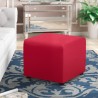 Quadratischer Pouf 46x46cm Wohnzimmer Wartebereich modern Kunstleder Verkauf