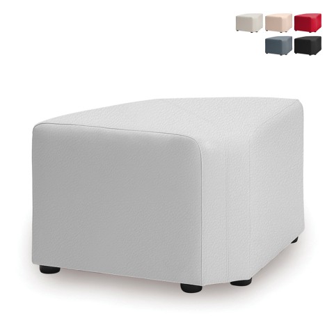 Eckpouf Wohnzimmer Warteraum modernes Design Kunstleder Aktion
