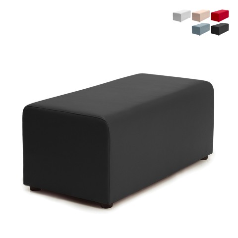 Rechteckiger Hocker Fußstütze 46x92cm modern Wohnzimmer Wartezimmer Aktion
