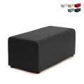 Rechteckiger Hocker Fußstütze 46x92cm modern Wohnzimmer Wartezimmer Aktion