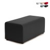 Rechteckiger Hocker Fußstütze 46x92cm modern Wohnzimmer Wartezimmer Aktion