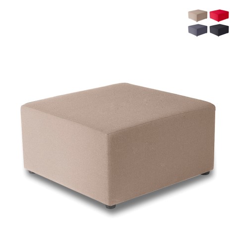 Großer quadratischer Pouf 75x75cm modernes Design für Wohnzimmer und Wartezimmer Aktion