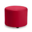 Runder Sitzpouf Ø 50cm Kunstleder für Wohnzimmer oder Wartezimmer Preis