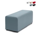 Großer rechteckiger Fußhocker 46x115 cm Wohnzimmer Warteraum Aktion