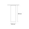 Moderne Deckenleuchte zylindrisch, Pendellampe 20 cm Cromia 