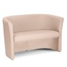 Design Zweisitzer-Wartezimmer-Sofa aus Kunstleder für Büro und Wohnzimmer Tabby Sales