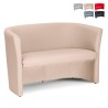 Design Zweisitzer-Wartezimmer-Sofa aus Kunstleder für Büro und Wohnzimmer Tabby Aktion