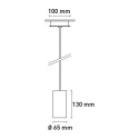 Pendelleuchte Design Zylinder 13cm Küche Restaurant Cromia 