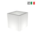 Moderner quadratischer Leuchtender Blumentopf für Terrasse und Garten Ellenico Katalog