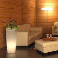 Leuchtender moderner Blumentopf für Pflanzen, Säulen-Gotico-Pflanzgefäß Aktion