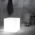 Leuchtender Ausstellungswürfel Icekub - Pouf, Beistelltisch für Bar & Garten Modell
