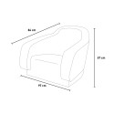 Klimt - Moderne Designer Outdoor-Sessel aus Polyethylen für Bar und Restaurant Maße
