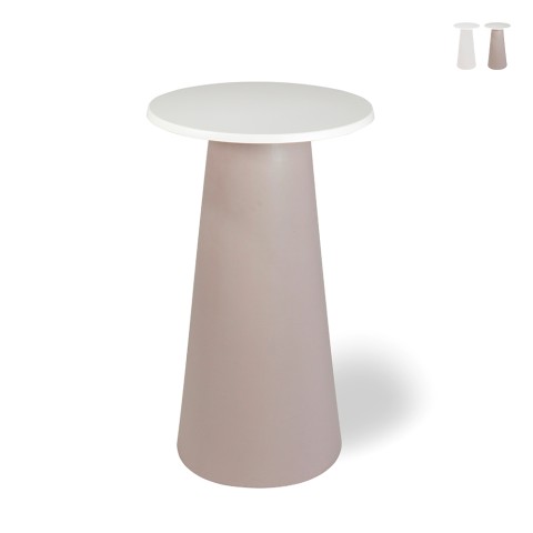 Runder moderner Design-Bartisch für den Außenbereich aus Polyethylen Mikò 2.0 Aktion